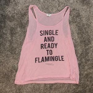 Pink tank top, small, cotton blend